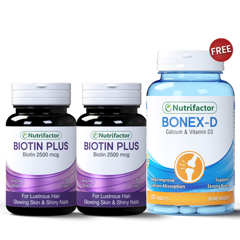 2 Biotin + Free Bonex-D ( 30 Tabs )